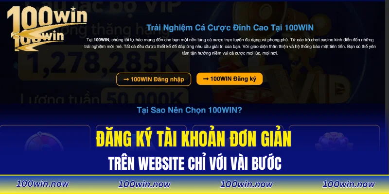 Đăng ký tài khoản đơn giản trên website chỉ với vài bước