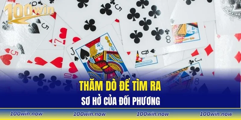 Thăm dò để tìm ra sơ hở của đối phương