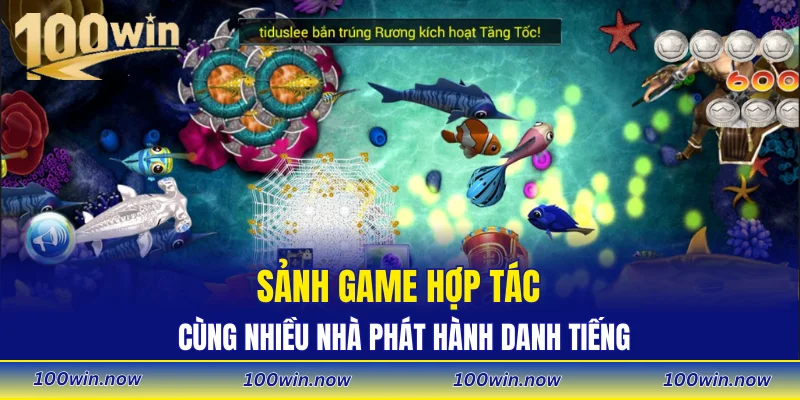 Sảnh game hợp tác cùng nhiều nhà phát hành danh tiếng